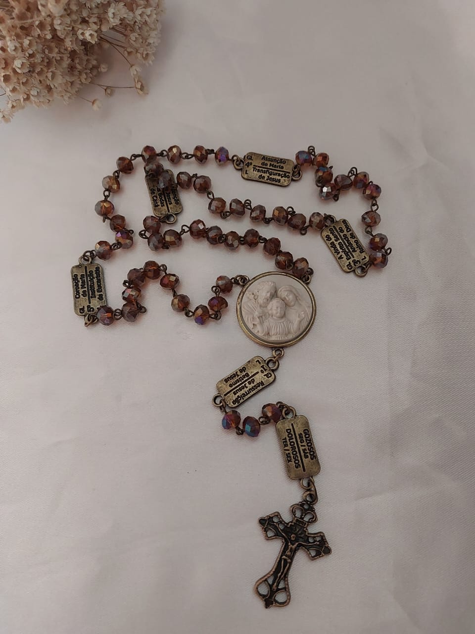 Terço de Mistérios em Corrente Ouro Velho